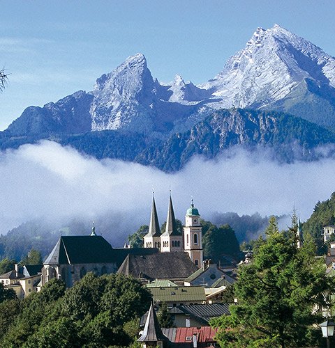 Berchtesgaden mit Blick zum Watzmann